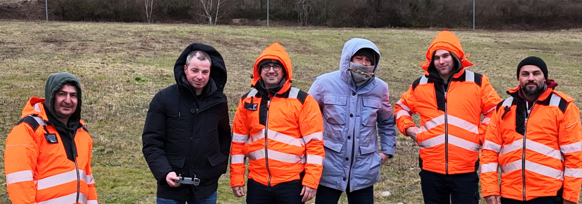 Formation de télépilotage de drones chez Helexia Agri